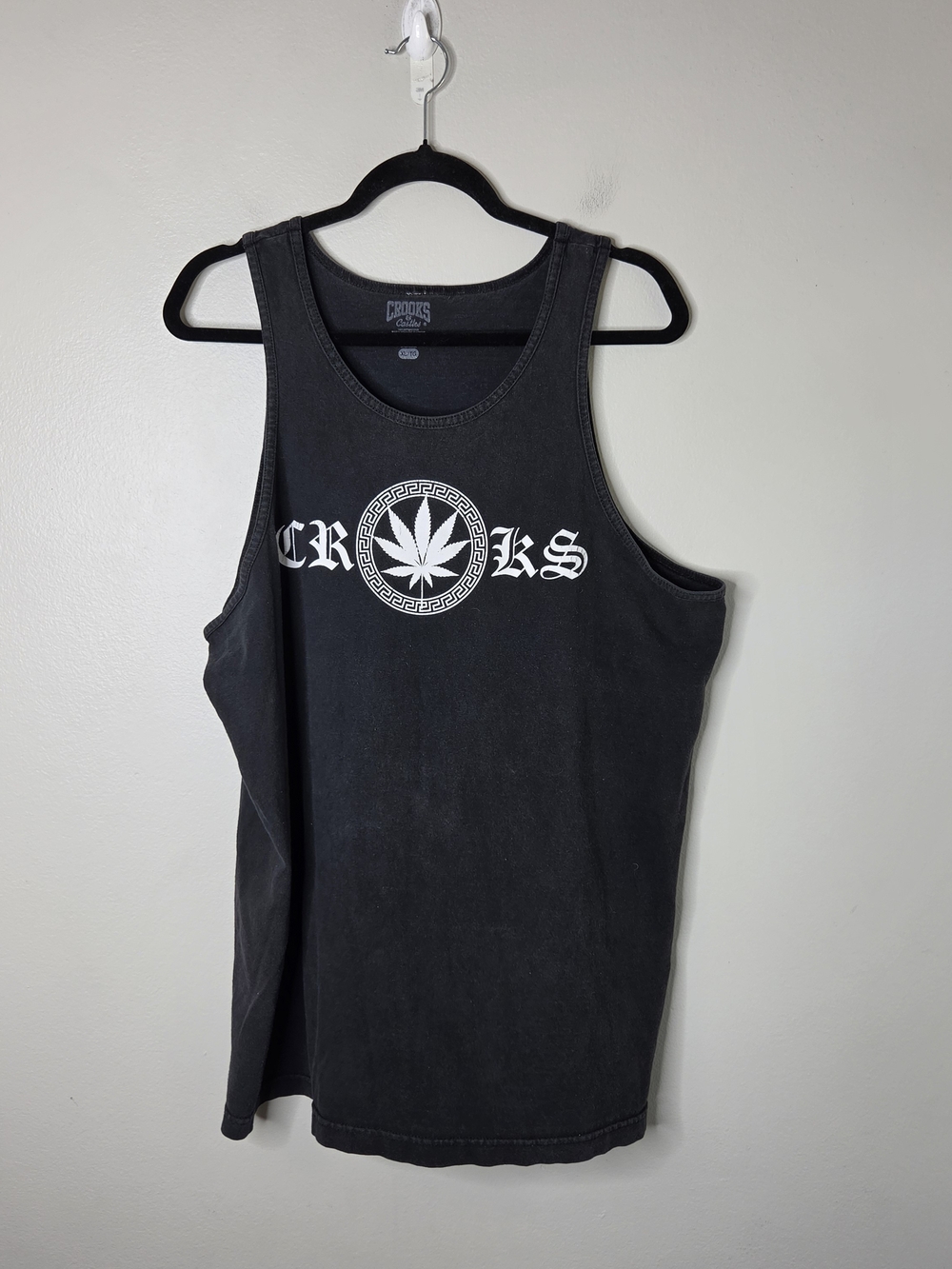 Crooks & Castles Faded Black Graphic Tank Top